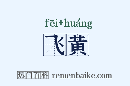 飞黄是什么意思的图片